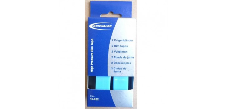 Boite de 2 fonds de jante Schwalbe haute pression bleu