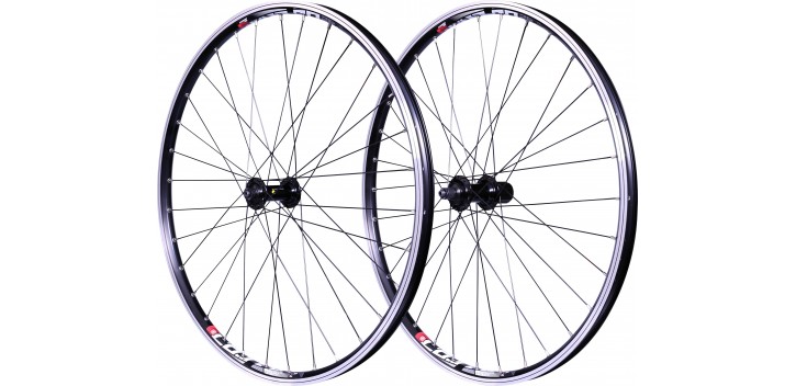 Roue 27,5" axe creux double paroi Combo disque / patin noire