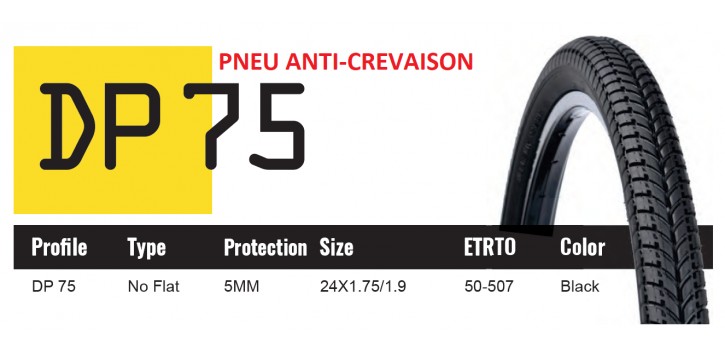 DUTCH PERFECT PNEU SRI 75 - ANTICREVAISON 5MM