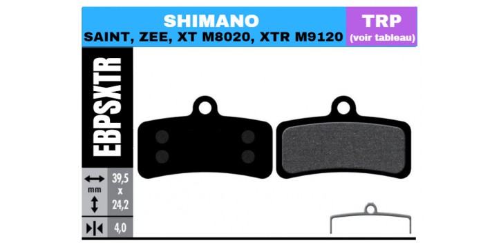 Plaquette V.A.E - SHIMANO XTR - ZEE - SAINT