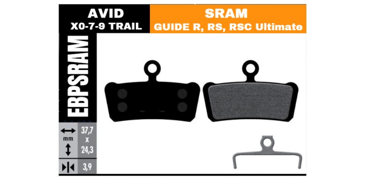 Plaquette V.A.E - SRAM GUIDE - AVID TRAIL