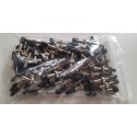 Bear - Sachet de 50 valves tubeless universelles - 44 mm - Vrac - Acier