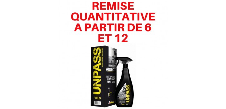 UNPASS ADDICT Nettoyant sans rincage 500ml + Microfibre