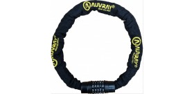 AUVRAY ANTIVOL CHAINE Ø8 EN 1,20M + SERRURE A CODE