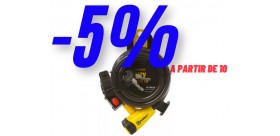 Auvray antivol spirale City Ø12 en 1,80m avec support noir mat