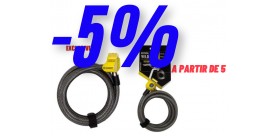 Auvray antivol spirale S.Lock en 1,85m - Ø12 (modèle déposé) (protège vélo et selle)
