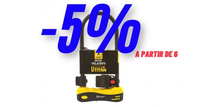 Auvray antivol U TITAN 165 X 320 Ø12 AVEC SUPPORT Ø12