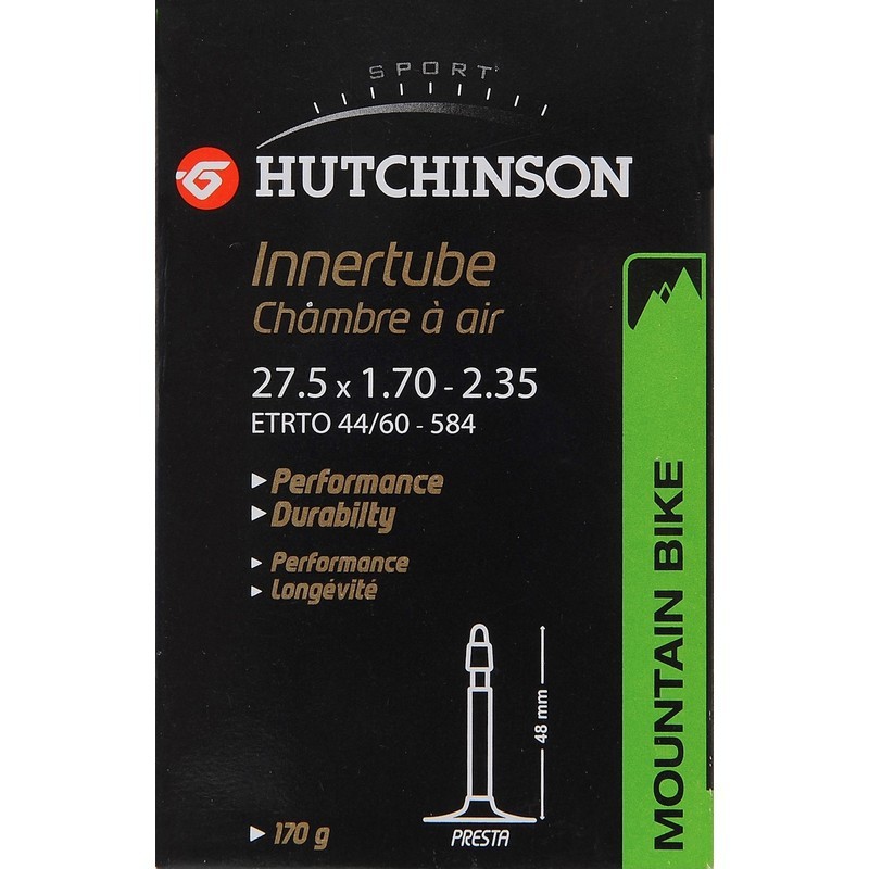 Hutchinson CHAMBRE A AIR VELO 27.5 x 1.70-2.35 VALVE PRESTA 48mm 173g