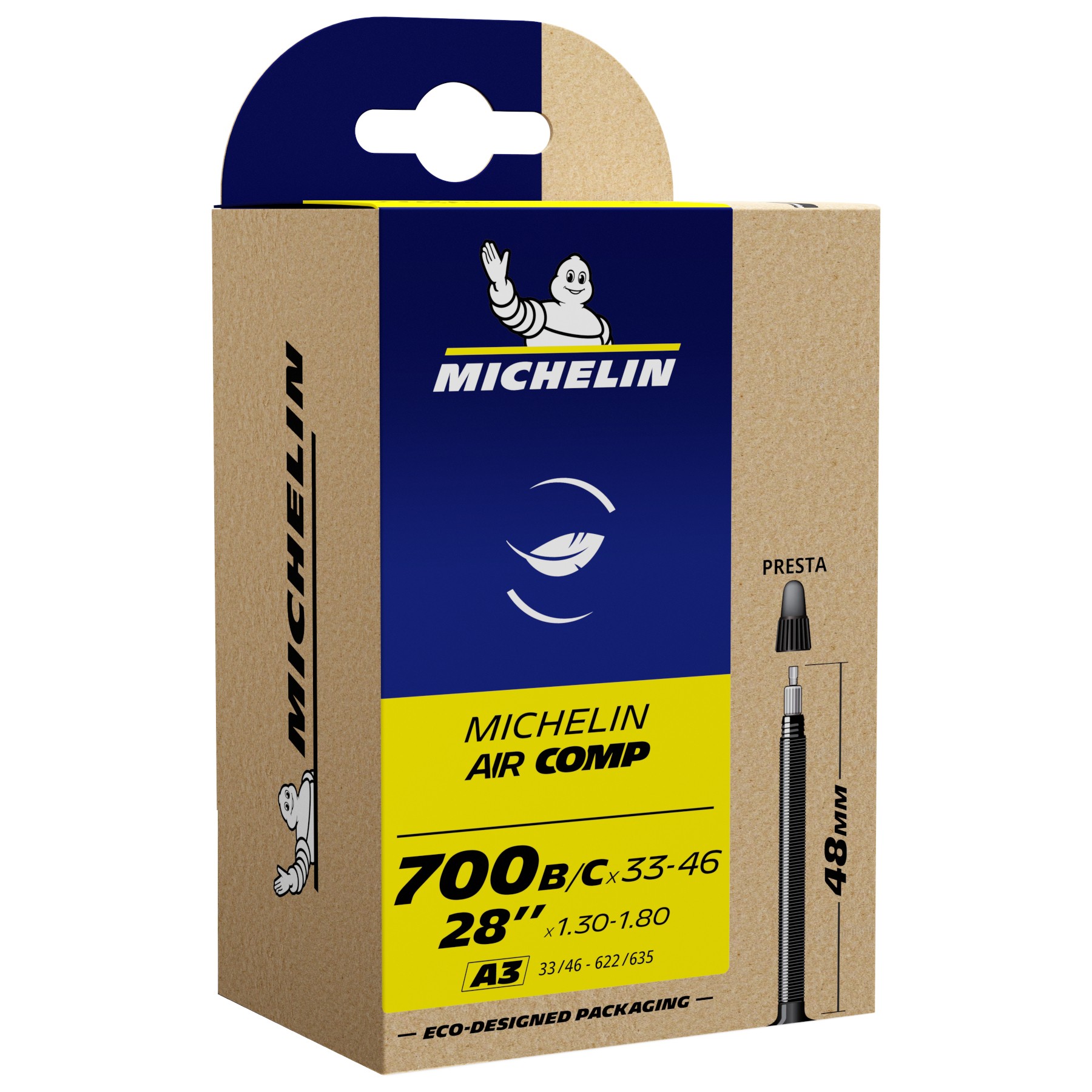 Michelin CAA Aircomp A3 33/46X622 Presta 48mm